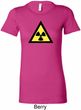 Ladies Fallout Shirt Radioactive Triangle Longer Length Tee T-Shirt