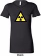 Ladies Fallout Shirt Radioactive Triangle Longer Length Tee T-Shirt