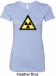 Ladies Fallout Shirt Radioactive Triangle Longer Length Tee T-Shirt
