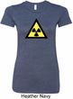 Ladies Fallout Shirt Radioactive Triangle Longer Length Tee T-Shirt