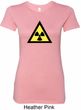 Ladies Fallout Shirt Radioactive Triangle Longer Length Tee T-Shirt