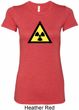 Ladies Fallout Shirt Radioactive Triangle Longer Length Tee T-Shirt