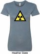 Ladies Fallout Shirt Radioactive Triangle Longer Length Tee T-Shirt