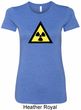 Ladies Fallout Shirt Radioactive Triangle Longer Length Tee T-Shirt