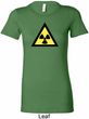 Ladies Fallout Shirt Radioactive Triangle Longer Length Tee T-Shirt