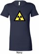 Ladies Fallout Shirt Radioactive Triangle Longer Length Tee T-Shirt