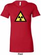 Ladies Fallout Shirt Radioactive Triangle Longer Length Tee T-Shirt