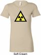 Ladies Fallout Shirt Radioactive Triangle Longer Length Tee T-Shirt