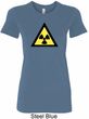 Ladies Fallout Shirt Radioactive Triangle Longer Length Tee T-Shirt