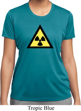 Ladies Fallout Shirt Radioactive Triangle Moisture Wicking Tee T-Shirt