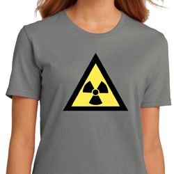 Ladies Fallout Shirt Radioactive Triangle Organic Tee T-Shirt Ladies Fallout Shirt Radioactive Triangle Organic Tee T-Shirt
