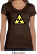 Ladies Fallout Shirt Radioactive Triangle Scoop Neck Tee T-Shirt