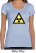 Ladies Fallout Shirt Radioactive Triangle Scoop Neck Tee T-Shirt