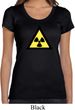 Ladies Fallout Shirt Radioactive Triangle Scoop Neck Tee T-Shirt