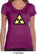 Ladies Fallout Shirt Radioactive Triangle Scoop Neck Tee T-Shirt