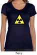 Ladies Fallout Shirt Radioactive Triangle Scoop Neck Tee T-Shirt