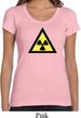 Ladies Fallout Shirt Radioactive Triangle Scoop Neck Tee T-Shirt