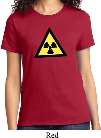 Ladies Fallout Shirt Radioactive Triangle Tee T-Shirt