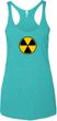 Ladies Fallout Tanktop Radiation Symbol Tri Blend Racerback Tank Top