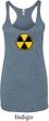 Ladies Fallout Tanktop Radiation Symbol Tri Blend Racerback Tank Top