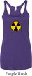 Ladies Fallout Tanktop Radiation Symbol Tri Blend Racerback Tank Top