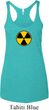 Ladies Fallout Tanktop Radiation Symbol Tri Blend Racerback Tank Top
