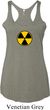 Ladies Fallout Tanktop Radiation Symbol Tri Blend Racerback Tank Top