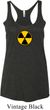 Ladies Fallout Tanktop Radiation Symbol Tri Blend Racerback Tank Top