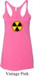 Ladies Fallout Tanktop Radiation Symbol Tri Blend Racerback Tank Top