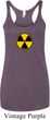 Ladies Fallout Tanktop Radiation Symbol Tri Blend Racerback Tank Top