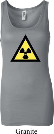 Ladies Fallout Tanktop Radioactive Triangle Longer Length Tank Top