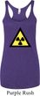 Ladies Fallout Tanktop Radioactive Triangle Tri Blend Racerback Tank