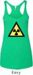 Ladies Fallout Tanktop Radioactive Triangle Tri Blend Racerback Tank