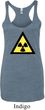 Ladies Fallout Tanktop Radioactive Triangle Tri Blend Racerback Tank
