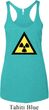 Ladies Fallout Tanktop Radioactive Triangle Tri Blend Racerback Tank