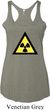 Ladies Fallout Tanktop Radioactive Triangle Tri Blend Racerback Tank