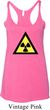 Ladies Fallout Tanktop Radioactive Triangle Tri Blend Racerback Tank