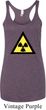 Ladies Fallout Tanktop Radioactive Triangle Tri Blend Racerback Tank