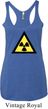 Ladies Fallout Tanktop Radioactive Triangle Tri Blend Racerback Tank