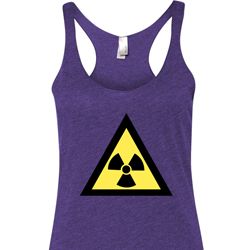 Ladies Fallout Tanktop Radioactive Triangle Tri Blend Racerback Tank Ladies Fallout Tanktop Radioactive Triangle Tri Blend Racerback Tank