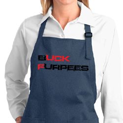Ladies Fitness Apron Buck Furpees Full Length Apron with Pockets