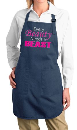 Ladies Fitness Apron Every Beauty Full Length Apron with Pockets