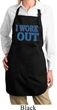 Ladies Fitness Apron I Work Out Full Length Apron with Pockets