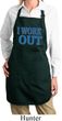 Ladies Fitness Apron I Work Out Full Length Apron with Pockets