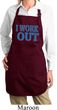 Ladies Fitness Apron I Work Out Full Length Apron with Pockets