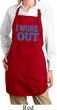 Ladies Fitness Apron I Work Out Full Length Apron with Pockets