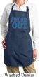 Ladies Fitness Apron I Work Out Full Length Apron with Pockets