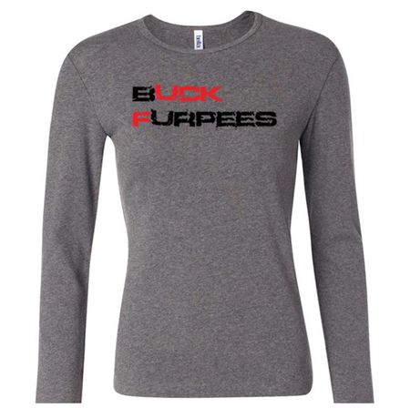 Ladies Fitness Shirt Buck Furpees Long Sleeve Tee T-Shirt