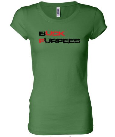 Ladies Fitness Shirt Buck Furpees Longer Length Tee T-Shirt