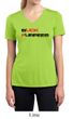 Ladies Fitness Shirt Buck Furpees Moisture Wicking V-neck Tee T-Shirt